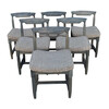 Set of (6) Guillerme et Chambron Oak Dining Chairs 26445