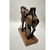 Large Scale 1970's Italian Cubist Ceramic Horse 74083