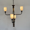 Limited Edition Bronze and Opaline Chandelier 77613