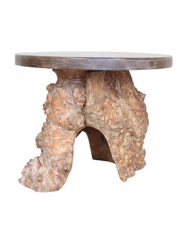 French Root Side Table with Walnut Top 47226