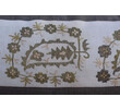 Large Lumbar Pillow of Antique Turkish Metallic Embroidery 60229