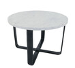 Lucca Studio Marble Top Side Table 12568