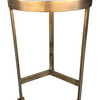 Lucca Limited Edition marble and brass side table. 33662