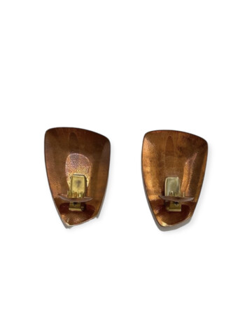 Hand Hammered Copper Sconces for Candles 61327