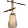 Lucca Studio Pair of Bronze and Wood Lamps 41824