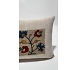 18th Century Turkish Embroidery Silk and Linen Textile Pillow 74801