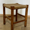 1960's French Rope and Oak Stool 74382