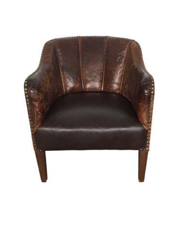 19th Century Danish Leather Arm Chair 46482