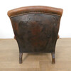 19th Century English Leather Arm Chair 64083