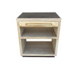 Lucca Studio Hollis Night Stand with Leather Top 41738