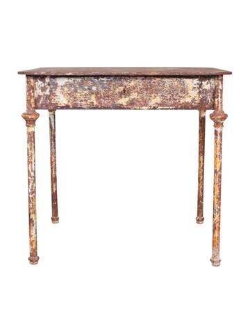 19th Century French Iron Table With Drawer 47171