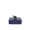 Lapis Lazuli Box with Silver Hippo Handle 71667