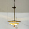 Limited Edition Antique Italian Alabaster and Modern Bronze Chandelier 77915