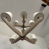 Lucca Studio Bancroft Oak and Brass Chandelier 76471