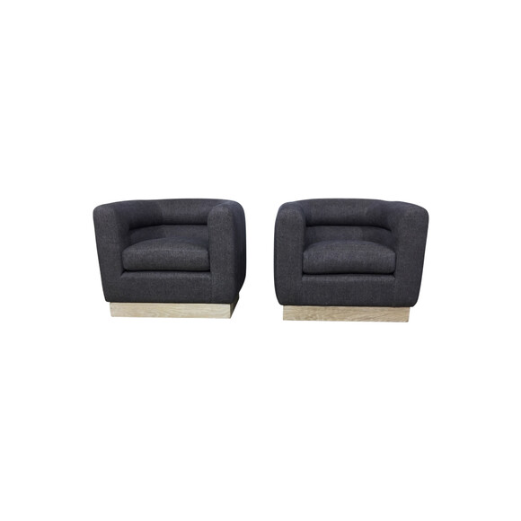 Lucca Studio Pair of Kennedy Chairs with Swivel Base 43323