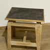 Lucca Studio Jax Oak and Leather Top Side Table 66330