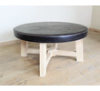 Lucca Studio Milton Round Leather Top Coffee Table 43089