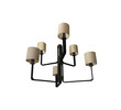 Limited Edition Leather and Bronze Chandelier 32594
