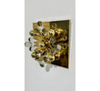 Mid Century Italian Glass and Brass Ceiling Mount 62483