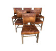Set of (6) Danish Leather Dining Chairs 37908