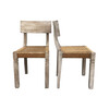 Set of (8) French Oak Dining Chairs 28986