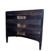 Limited Edition Solid Walnut Commode with Bronze Drawer 78893