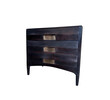 Limited Edition Solid Walnut Commode with Bronze Drawer 78893