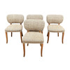 Set of (4) French Antique Dining Chairs 34894