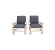 Pair of French Oak Arm Chairs 36836