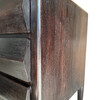 Limited Edition Solid Walnut Commode with Bronze Drawer 78893