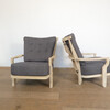 Pair of Guillerme & Chambron Oak Arm Chairs 45007