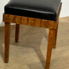 French Deco Burlwood and Leather Stool 65553