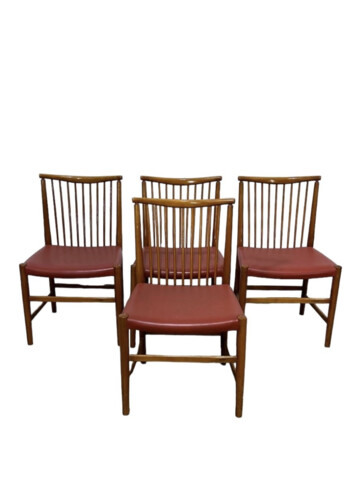 Set of (4) 1930's Danish Dining Chairs 71609