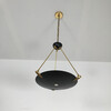 French 1940's Black Metal Chandelier 75443