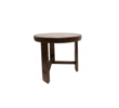 Lucca Studio Merlin Walnut and Concrete Top Side Table 49448