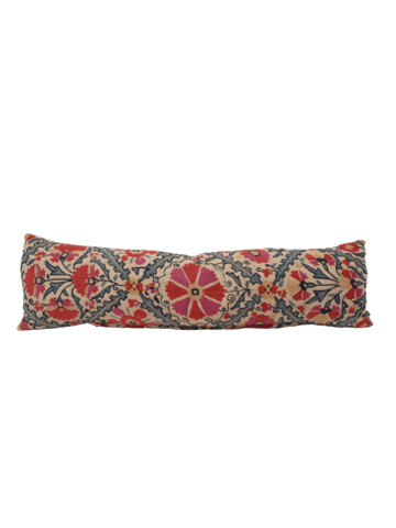 18th Century Turkish Embroidery Lumbar Pillow 45885