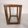 Lucca Studio Capro Walnut and Vintage Leather Top Side Table 49249