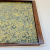 Limited Edition Walnut Tray with Vintage Italian Marbleized Paper 76264