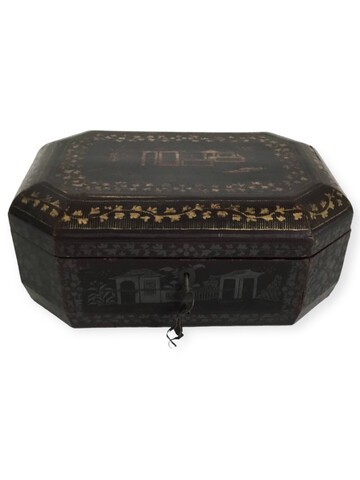 19th Century English Chinoiserie Box 55069