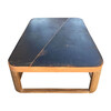 Limited Edition Vintage Leather Top with Walnut Base Coffee Table 45281