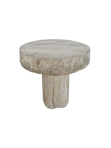 Limited Edition Massive 18th Century Stone Top and Oak Side Table 77688