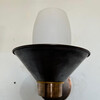 Limited Edition Pair of Bronze and Opaline Glass Sconces 74562