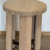 Lucca Studio Miles Oak and Bronze Side Table 75574