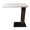 Limited Edition Industrial Iron Element and Oak Side Table 33762