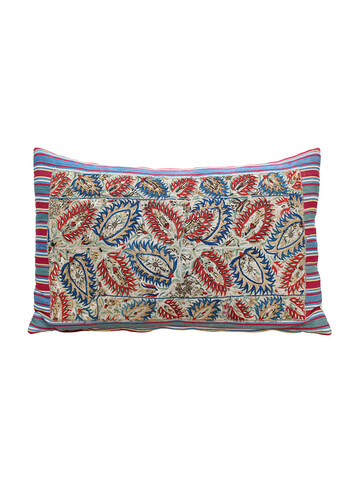 Rare 18th Century Silk Ottoman (Greek Island) Embroidery Pillow 45983