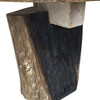 Limited Edition Oak and Stone Side Table 40919