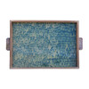 Limited Edition Oak And Vintage Marbleized Paper Tray 24847