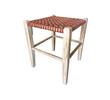 Lucca Studio Thelma Woven Leather Stool 38879
