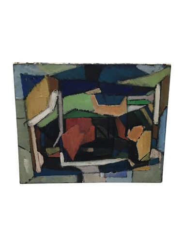 Mid Century Abstract  Painting 34105