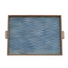 Limited Edition Oak And Vintage Marbleized Paper Tray 36954